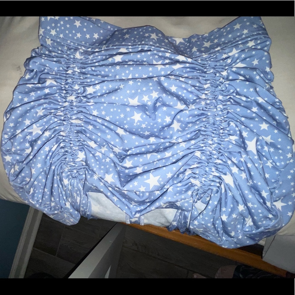 Star mini ruffle skirt